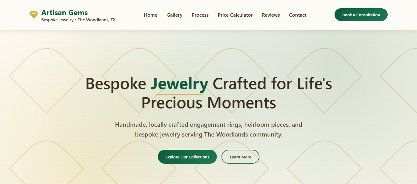 Artisan Gems Website